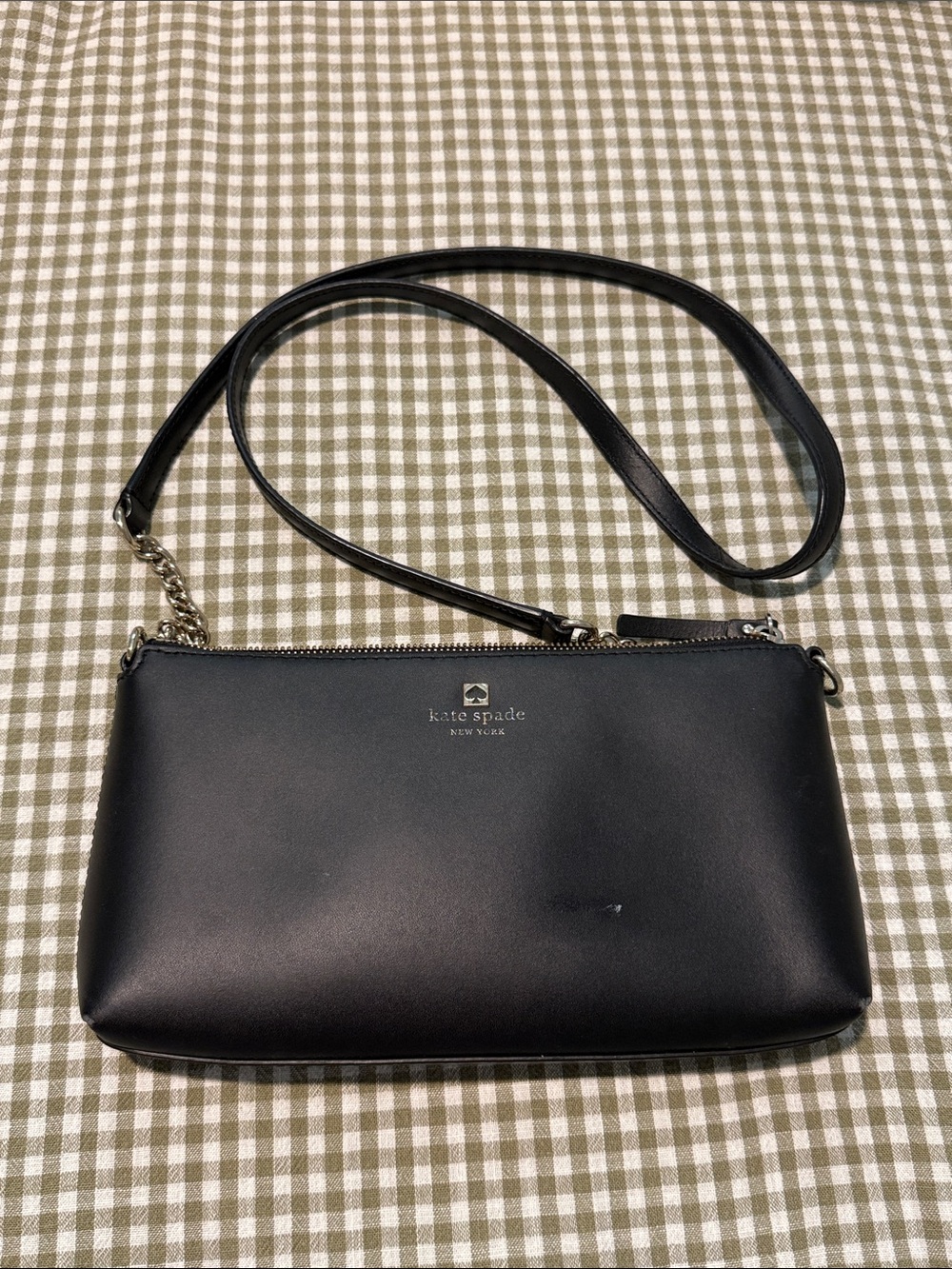 KATE SPADE black leather purse